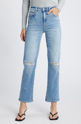HIDDEN JEANS HIDDEN JEANS Ripped Straight Leg Jeans