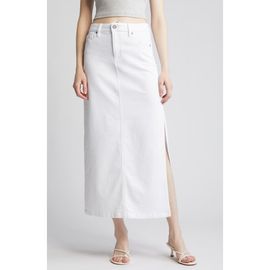 HIDDEN JEANS HIDDEN JEANS Side Slit Midi Denim Skirt