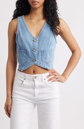 HIDDEN JEANS HIDDEN JEANS Supersoft Crop Denim Vest