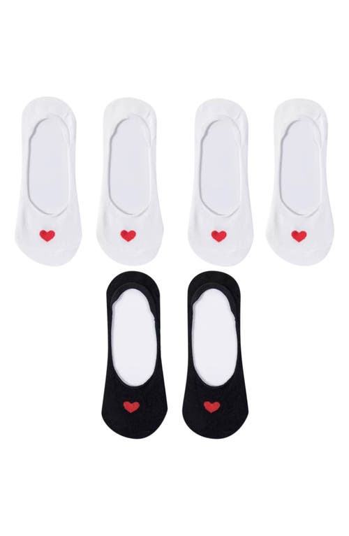 HIGH HEEL JUNGLE HIGH HEEL JUNGLE Assorted 3-Pack Secret Heart No Show Socks