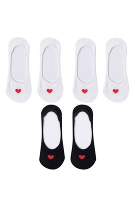 HIGH HEEL JUNGLE HIGH HEEL JUNGLE Assorted 3-Pack Secret Heart No Show Socks
