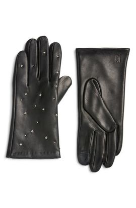 HIGH HEEL JUNGLE HIGH HEEL JUNGLE Celeste Star Studded Leather & Cashmere Lined Tech Gloves