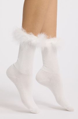 HIGH HEEL JUNGLE HIGH HEEL JUNGLE Frou Frou Trim Cotton Socks
