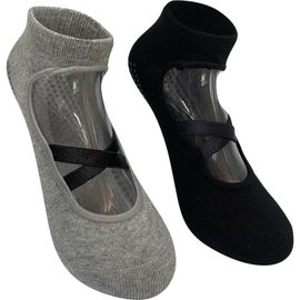 HIGH HEEL JUNGLE HIGH HEEL JUNGLE Good Pointe 2-Pack Cotton Blend Grip Socks
