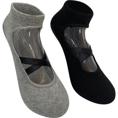 HIGH HEEL JUNGLE HIGH HEEL JUNGLE Good Pointe 2-Pack Cotton Blend Grip Socks