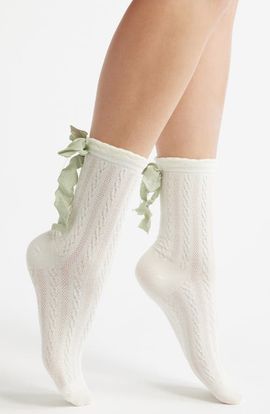 HIGH HEEL JUNGLE HIGH HEEL JUNGLE Mel Bow Crew Socks