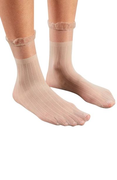 HIGH HEEL JUNGLE HIGH HEEL JUNGLE Thrill Neck Ruffle Sheer Socks
