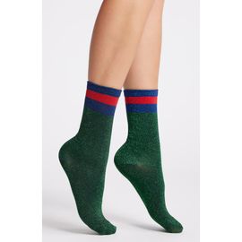 HIGH HEEL JUNGLE HIGH HEEL JUNGLE Varsity Metallic Crew Socks
