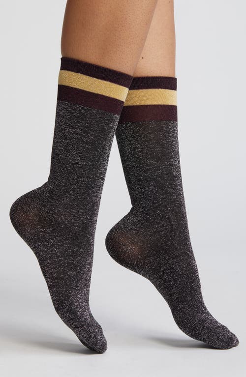 HIGH HEEL JUNGLE HIGH HEEL JUNGLE Varsity Metallic Knit Socks