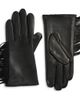 HIGH HEEL JUNGLE HIGH HEEL JUNGLE Vesper Fringed Leather & Cashmere Lined Tech Gloves - 1