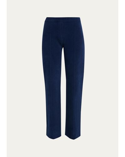 HIGH SPORT Cotton Corduroy Straight-Leg Pull-On Pants