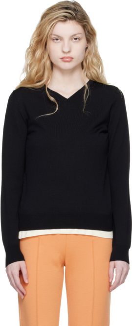 High Sport High Sport Black Billie Vneck Sweater