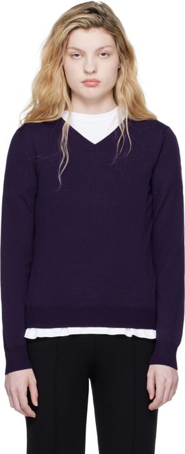 High Sport High Sport Purple Billie Vneck Sweater