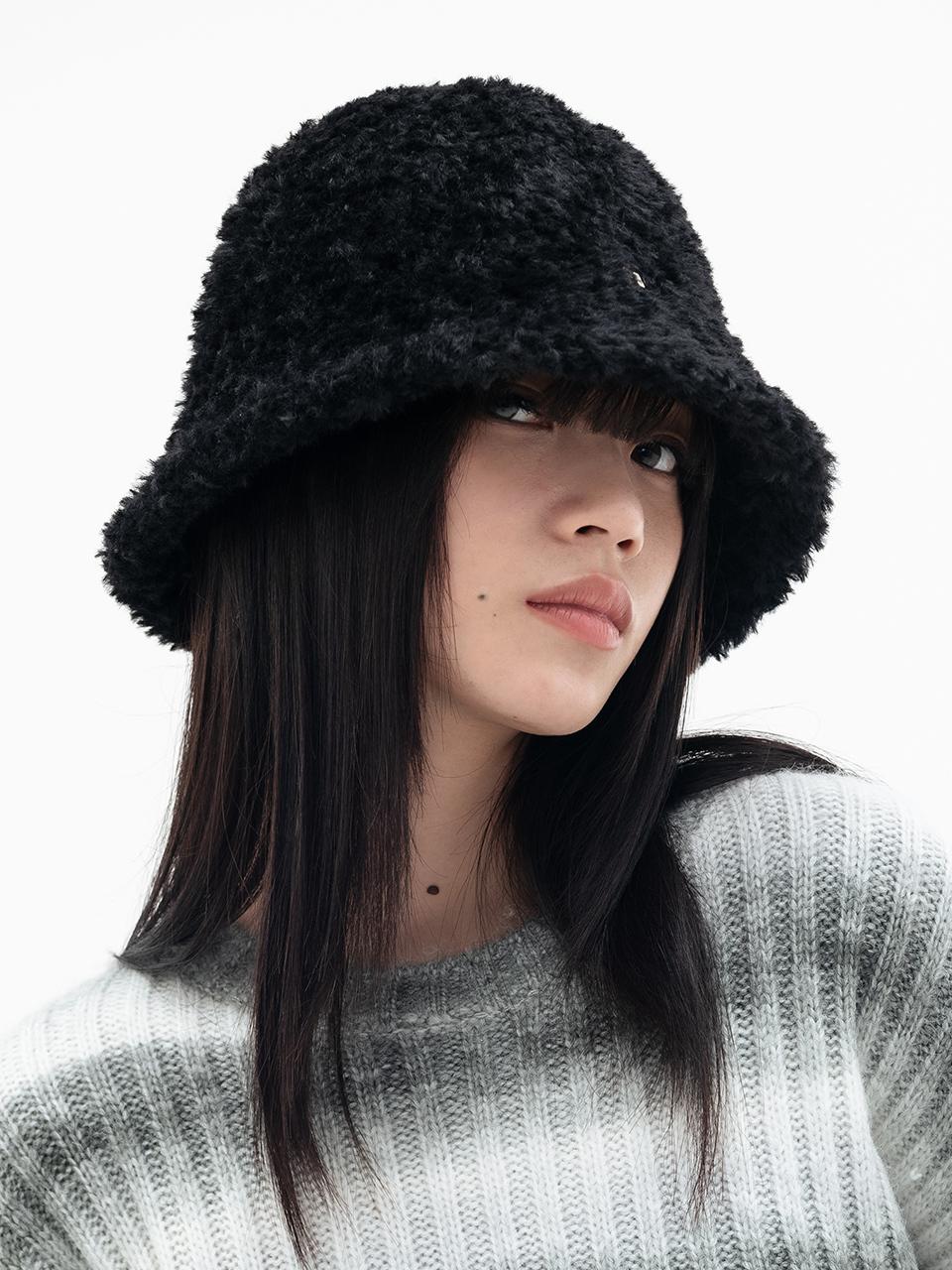 HIGHSCHOOLDISCO Borrego Badge Bucket Hat_Black