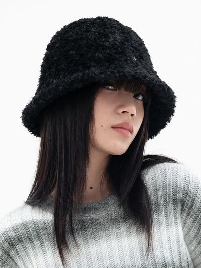 HIGHSCHOOLDISCO Borrego Badge Bucket Hat_Black