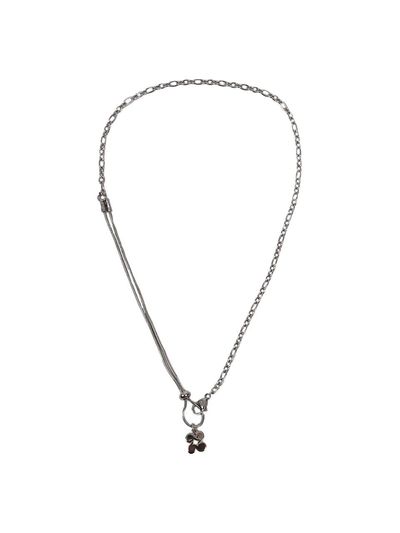 HIGHSCHOOLDISCO Logo Pendant Layered Chain Necklace