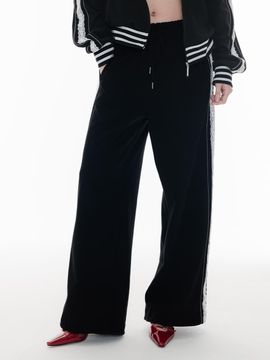 HIGHSCHOOLDISCO Retro Cotton Track Pants [Black]