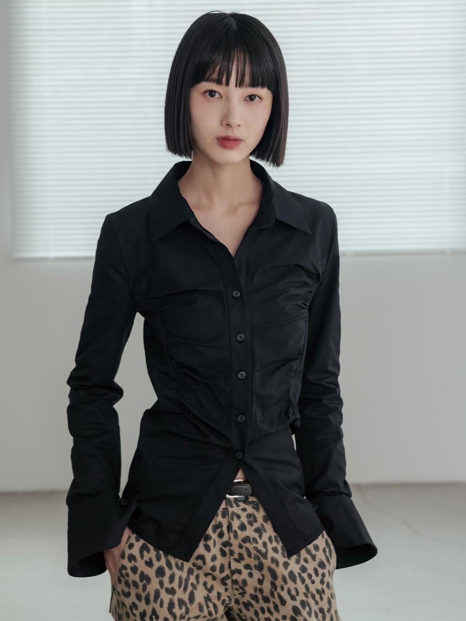 HIGHSCHOOLDISCO Shirring Slim Fit Shirt