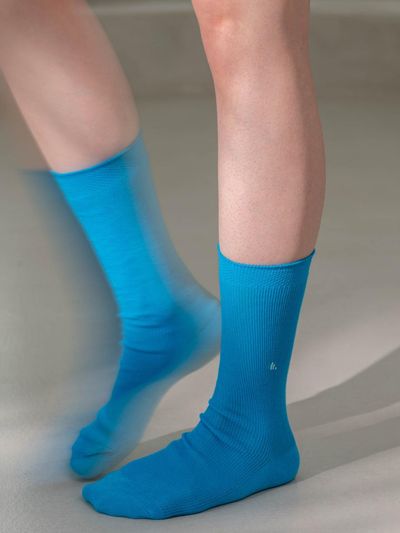 hiig Loose Socks (no.123) [Aqua Blue]