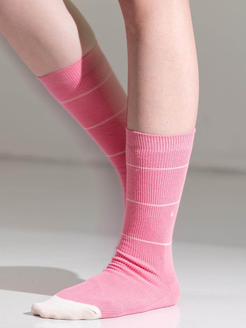 hiig Stripe Socks (no.437) [Pink]