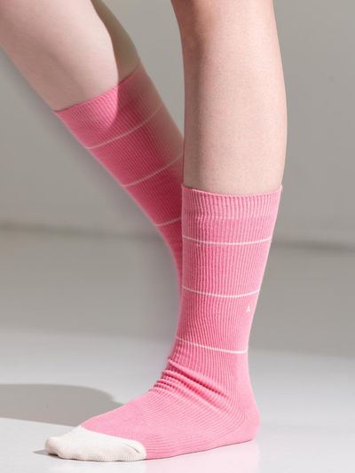 hiig Stripe Socks (no.437) [Pink]