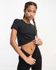 HIIT HIIT fitted t-shirt in black-Blue - 2