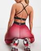 HIIT HIIT leggings in oil slick print-Red - 4