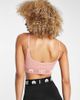HIIT HIIT logo seamless bralette in pink heather - 2
