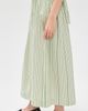 Hill House Home Hill House Home The Ame Skirt Green Jacquard Stripe - 4