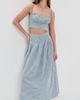 Hill House Home Hill House Home The Ame Skirt Teal Gingham - 5