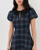 Hill House Home Hill House Home The Antoinette Dress Gem Plaid/Navy Multi - 3