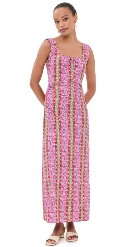Hill House Home Hill House Home The Coraline Dress Etched Floral Stripe