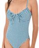 Hill House Home Hill House Home The Cori One Piece Teal Gingham - 1