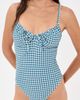 Hill House Home Hill House Home The Cori One Piece Teal Gingham - 5