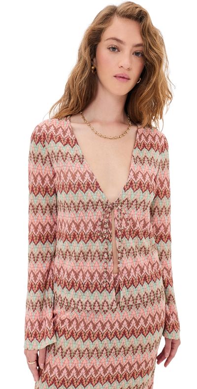 Hill House Home Hill House Home The Delia Top Pink Multi
