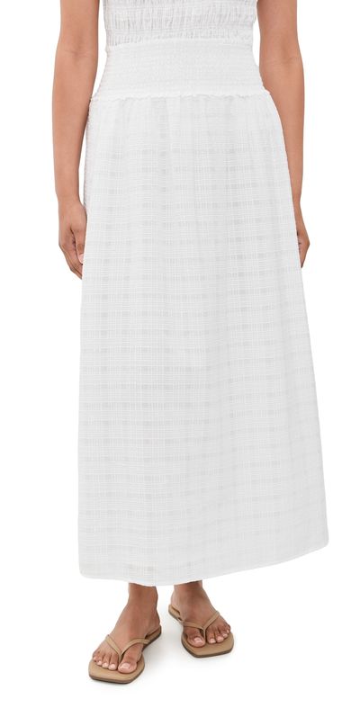 Hill House Home Hill House Home The Delphine Nap Skirt White