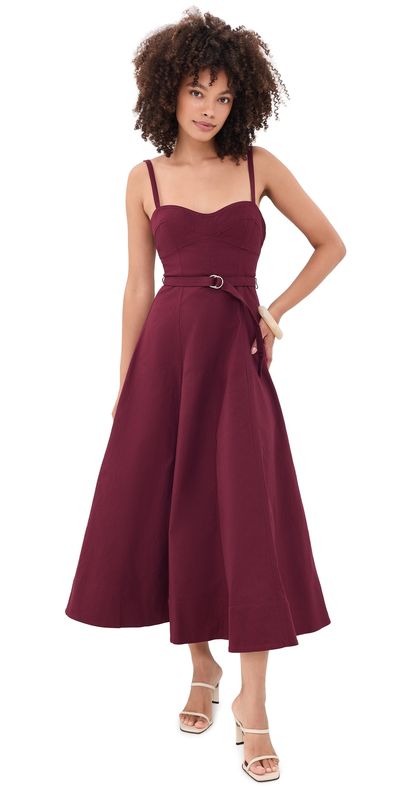 Hill House Home Hill House Home The Fiona Dress Windsor Wine