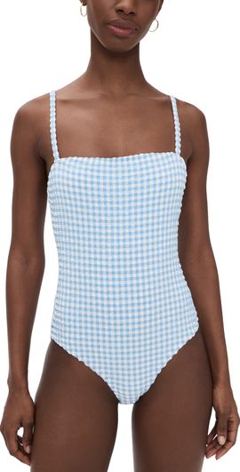 Hill House Home Hill House Home The Giana One Piece Blue Gingham