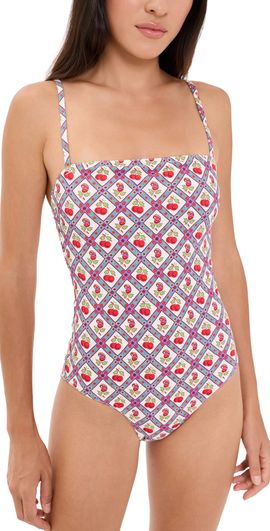 Hill House Home Hill House Home The Giana One Piece Diamond Cherries,Red
