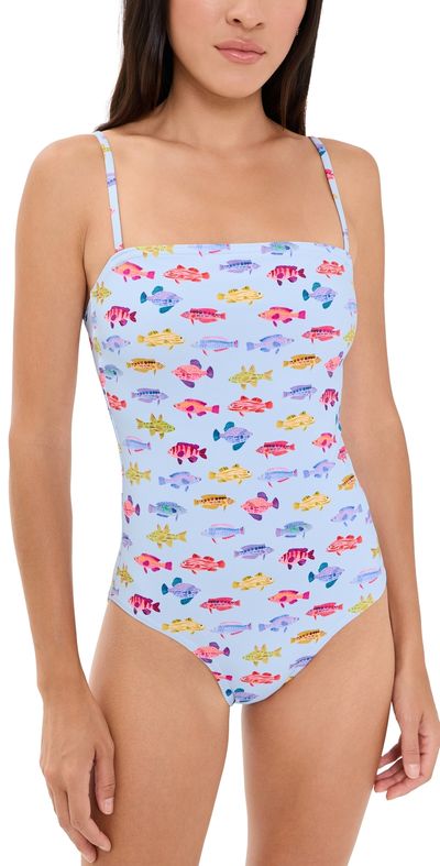 Hill House Home Hill House Home The Giana One Piece Swimsuit Rainbow Fish