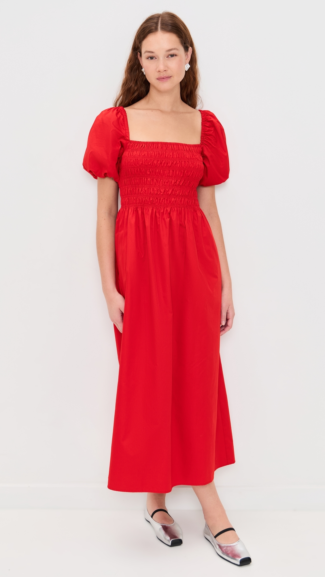 strapless open back dress Carmine Red Dress XXL main image 0