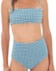 Hill House Home Hill House Home The Juno Bikini Two Piece Set Teal Gingham - 1
