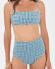 Hill House Home Hill House Home The Juno Bikini Two Piece Set Teal Gingham - 2