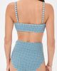 Hill House Home Hill House Home The Juno Bikini Two Piece Set Teal Gingham - 3