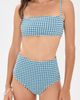 Hill House Home Hill House Home The Juno Bikini Two Piece Set Teal Gingham - 5