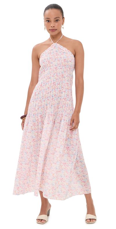 Hill House Home Hill House Home The Lenora Beach Midi Dress Camo Fish