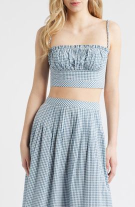 Hill House Home Hill House Home The Maisie Check Crop Camisole