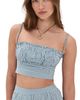 Hill House Home Hill House Home The Maisie Crop Top Teal Gingham - 1