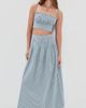 Hill House Home Hill House Home The Maisie Crop Top Teal Gingham - 5