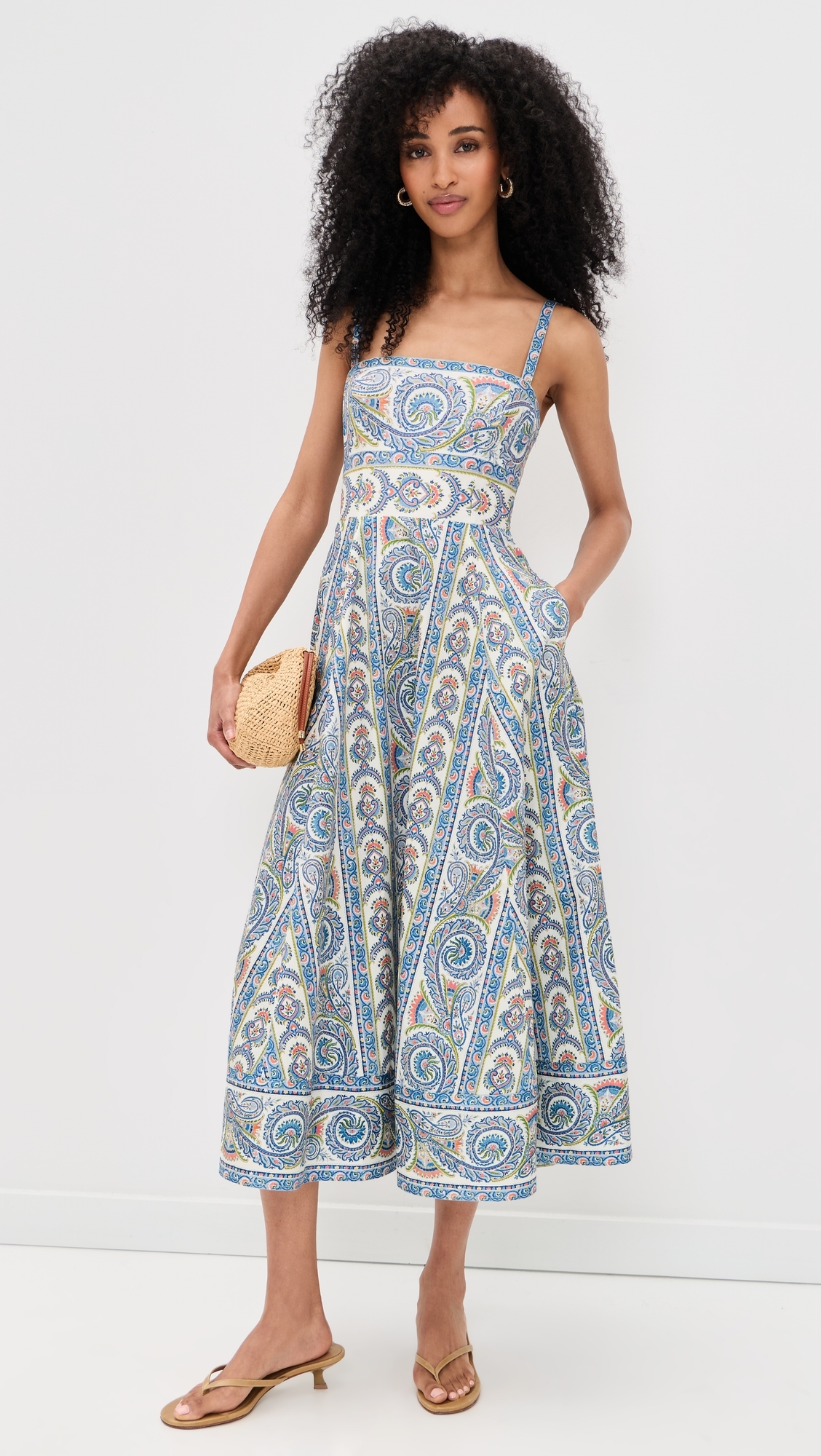 Hill House Home - The Margot Dress Corsica Paisley Blue